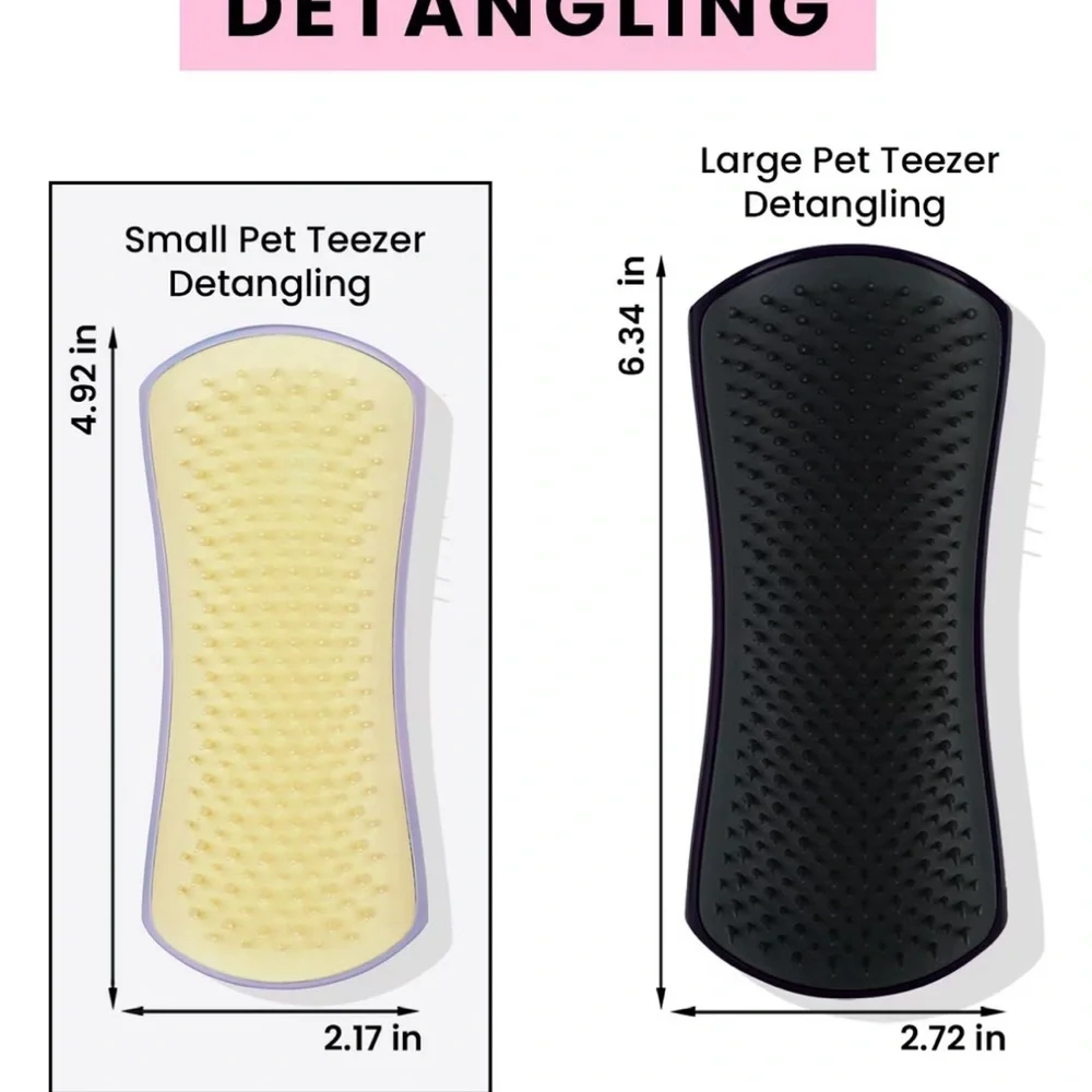 Pet Teezer Yellow Dog Grooming Brush